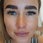 Eyelash extensions volume look